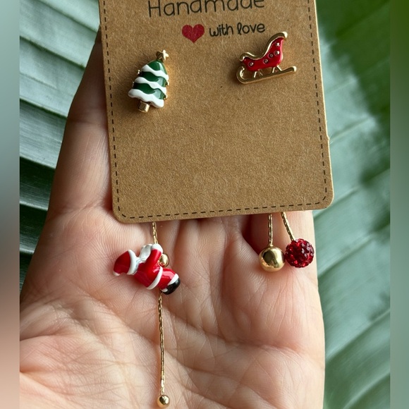Christmas earrings new - Picture 2 of 2